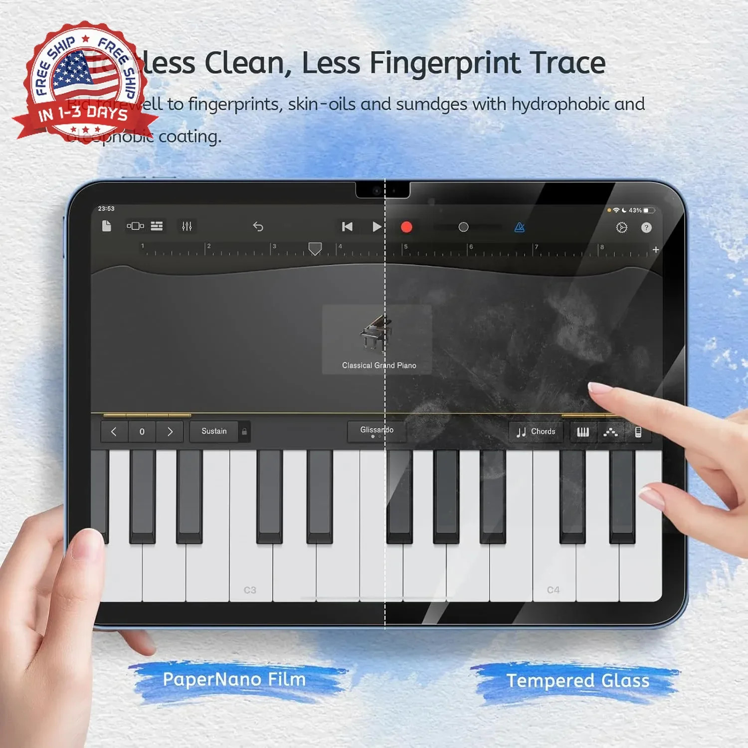 2 Pack Paperfeel Screen Protector Compatible with iPad A16 11th/10th Gene