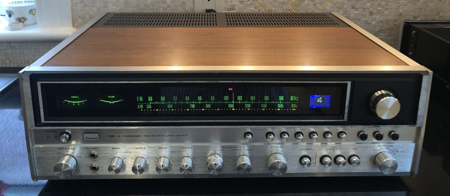 Sansui QRX-6001  4-CHANNEL Stereo FM Receiver Perfect Working Condition