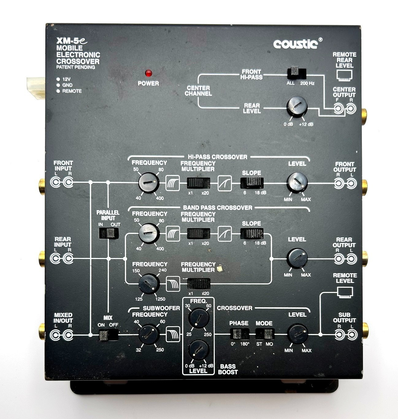 Old School Coustic XM-5e Multi Channel Electronic Active Crossover         #a203