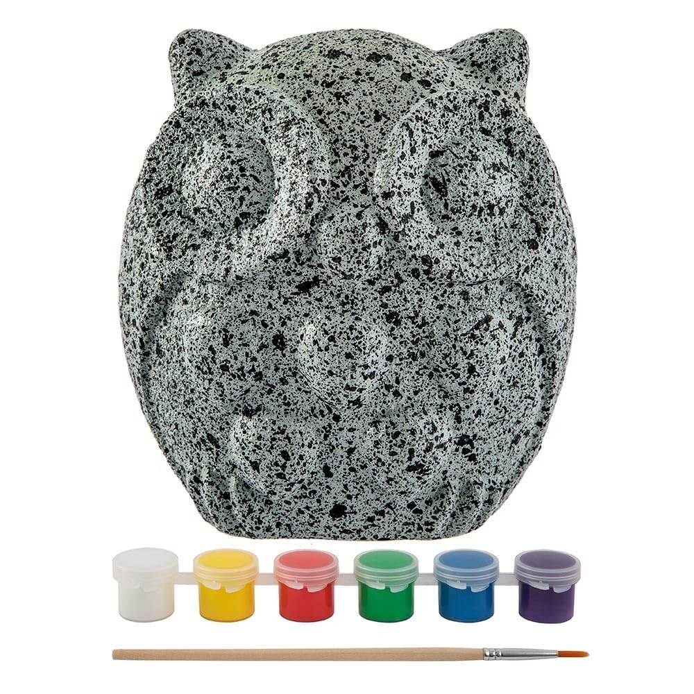 Grafix Rock Painting Owl Painting Stones Set
