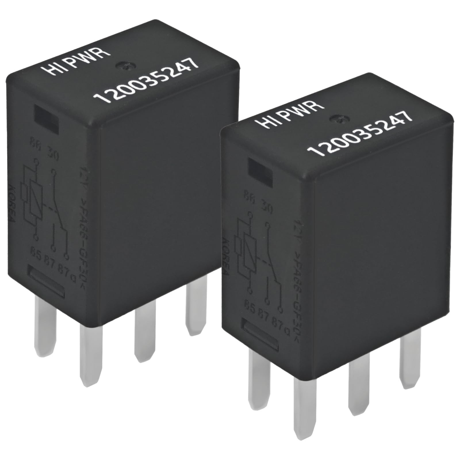 (Pack of 2) 30 Amp Relay 278003828 120035247(Replaces 278002822) - Compatible