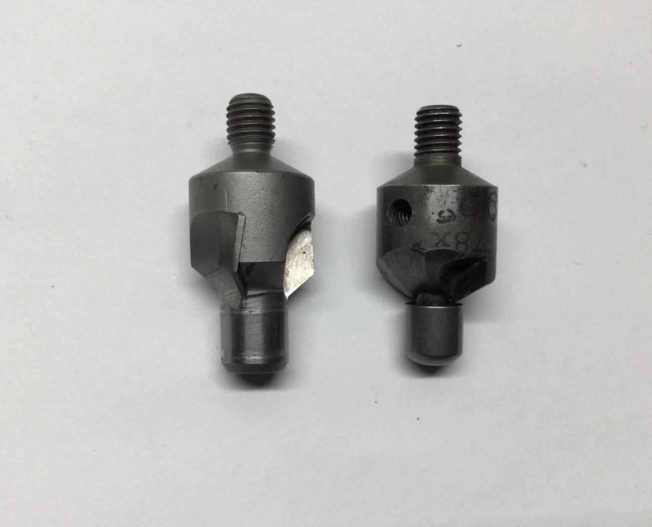 2) 1/4-28 Threaded Carbide Tipped Countersinks