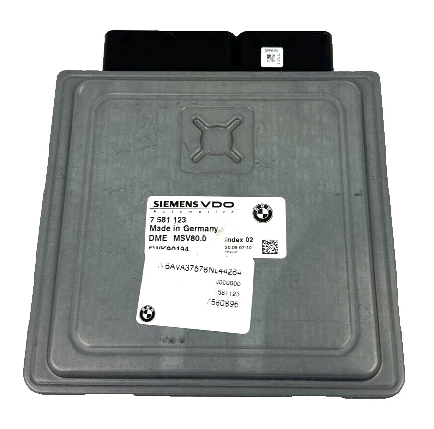 07 08 09 10 BMW 328i 528i DME MSV80 ECU ECM Engine Computer Module 7581123 OEM
