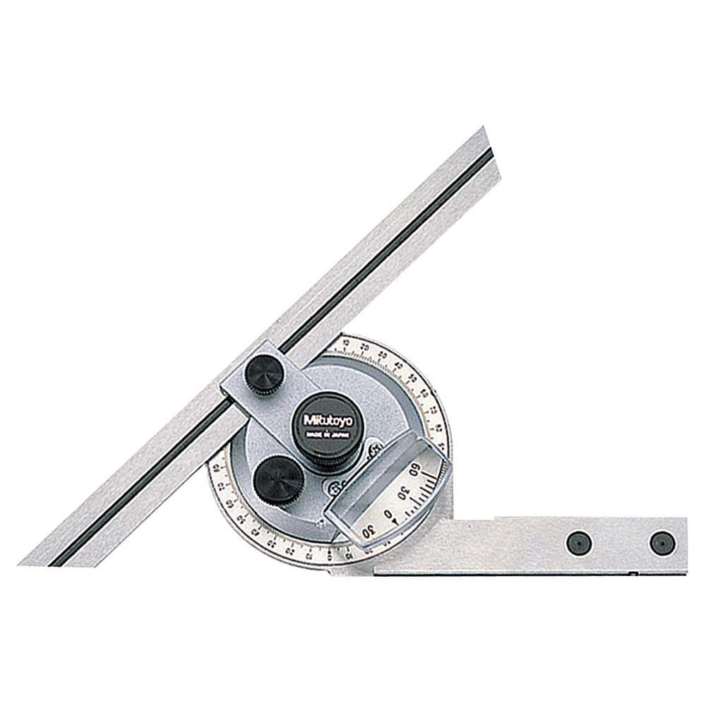 MITUTOYO 187-904 Bevel Protractor,Graduations 1 deg 4CGV4