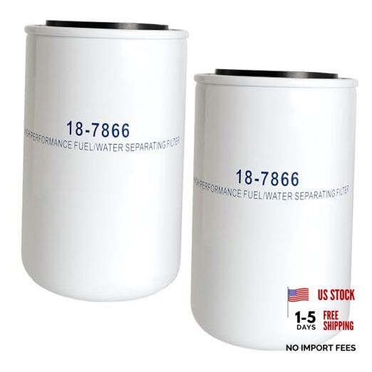 18-7866 Fuel Filter Compatible with Y amaha 2 & 4 Stroke Outboard 2 Pack