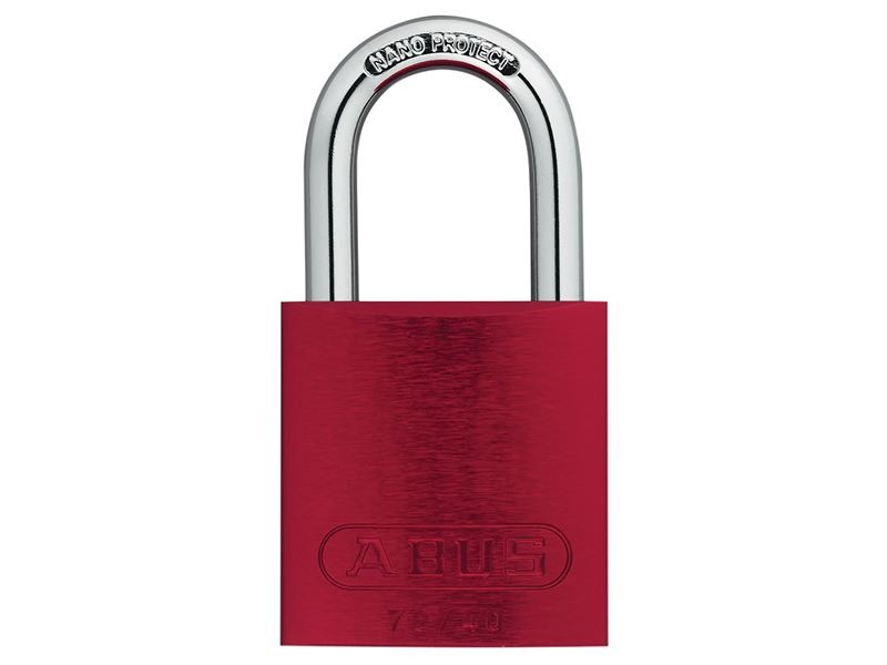 ABUS Mechanical - Cadenas Aluminium Rouge