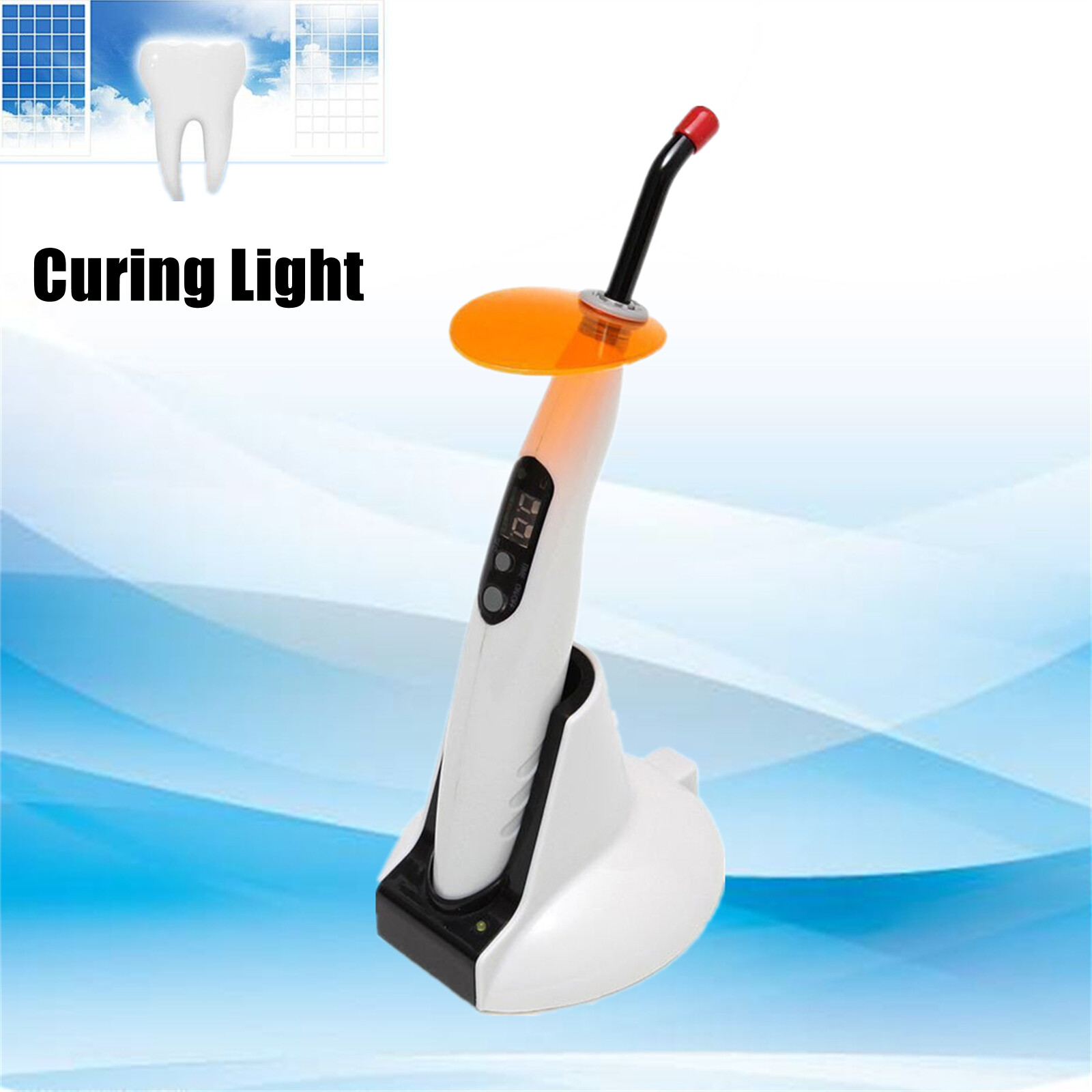 Dental Wireless Cordless Led Curing Light Lamp 1400mw 5w Tool Resin Cure US