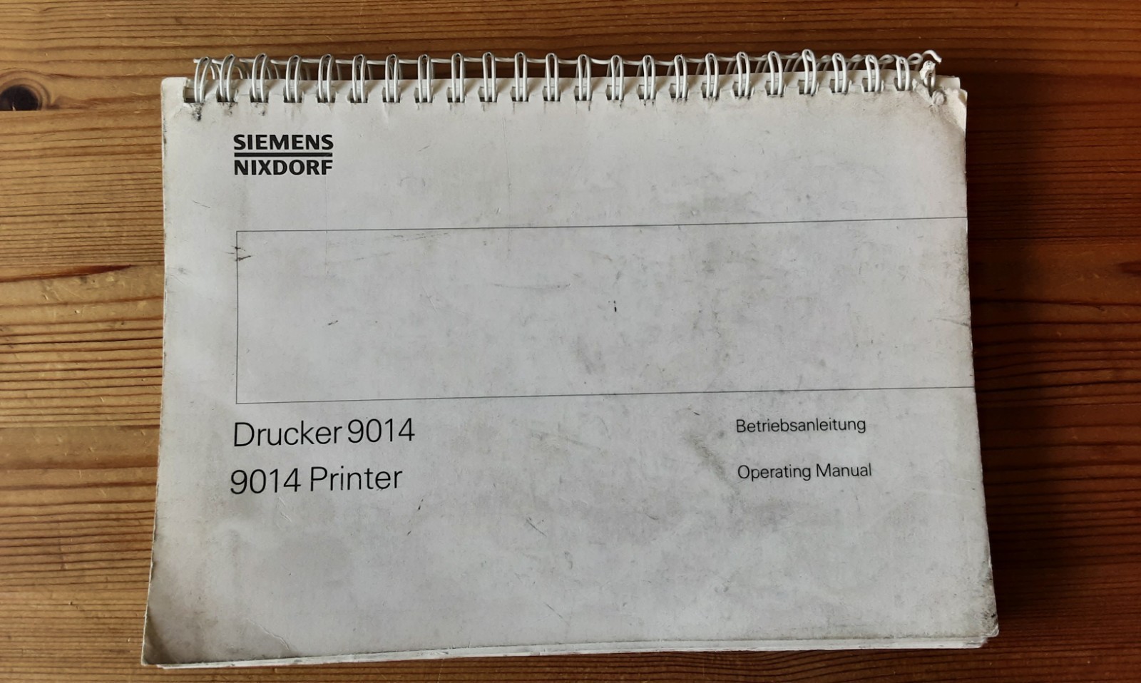 Siemens Nixdorf printer 9014 operating instructions 9014 printer operating manual