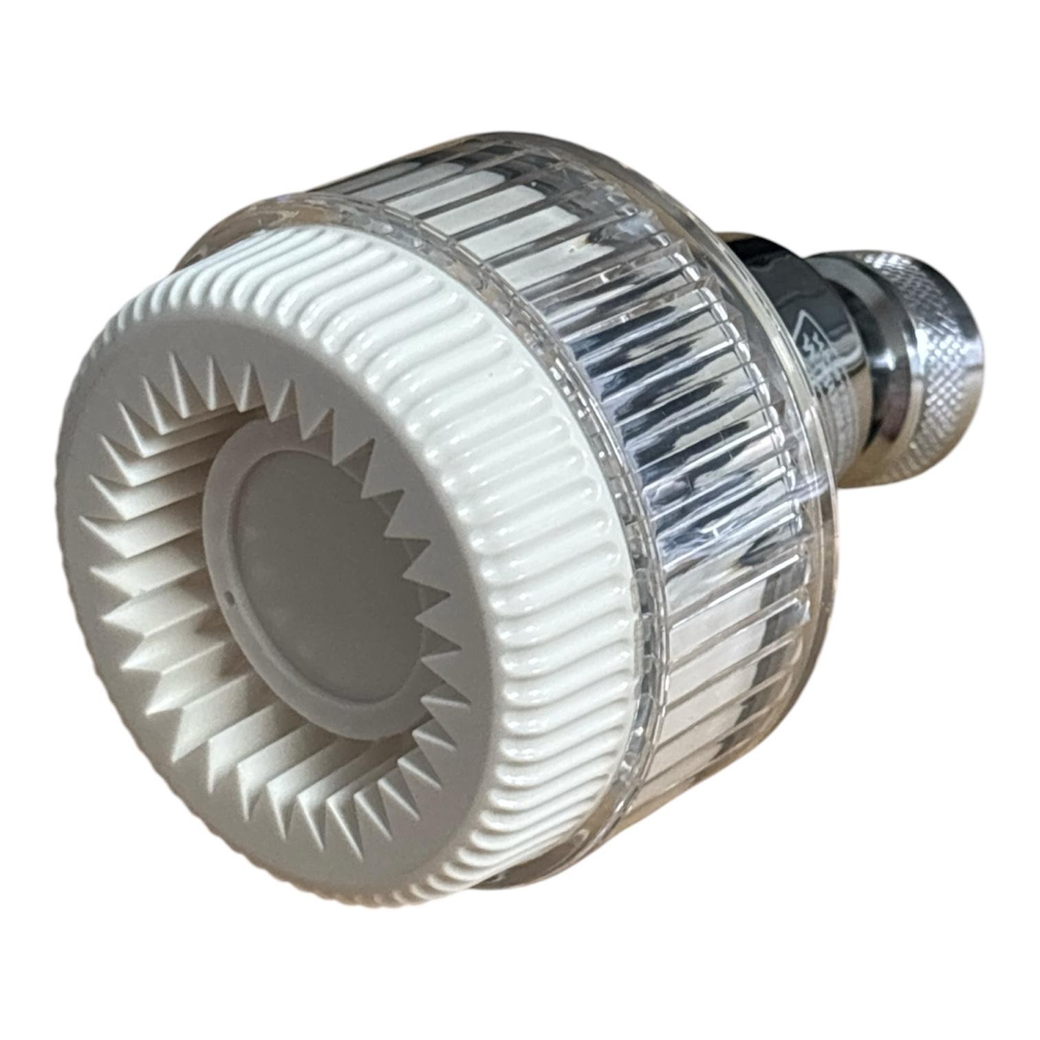 1-Spray 2.6 in. Single Wall Mount Low Flow Fixed Shower Head in Chrome