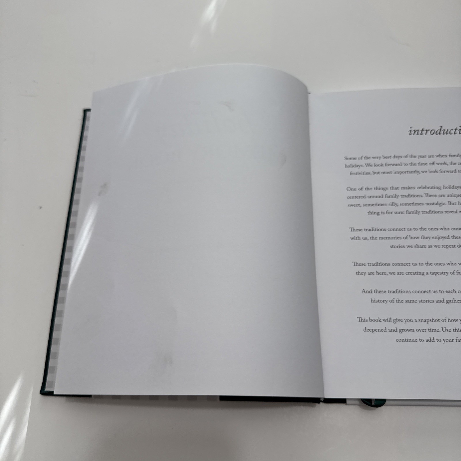 Holiday Memory Book by Duncan & Stone - Emerald - Hardback