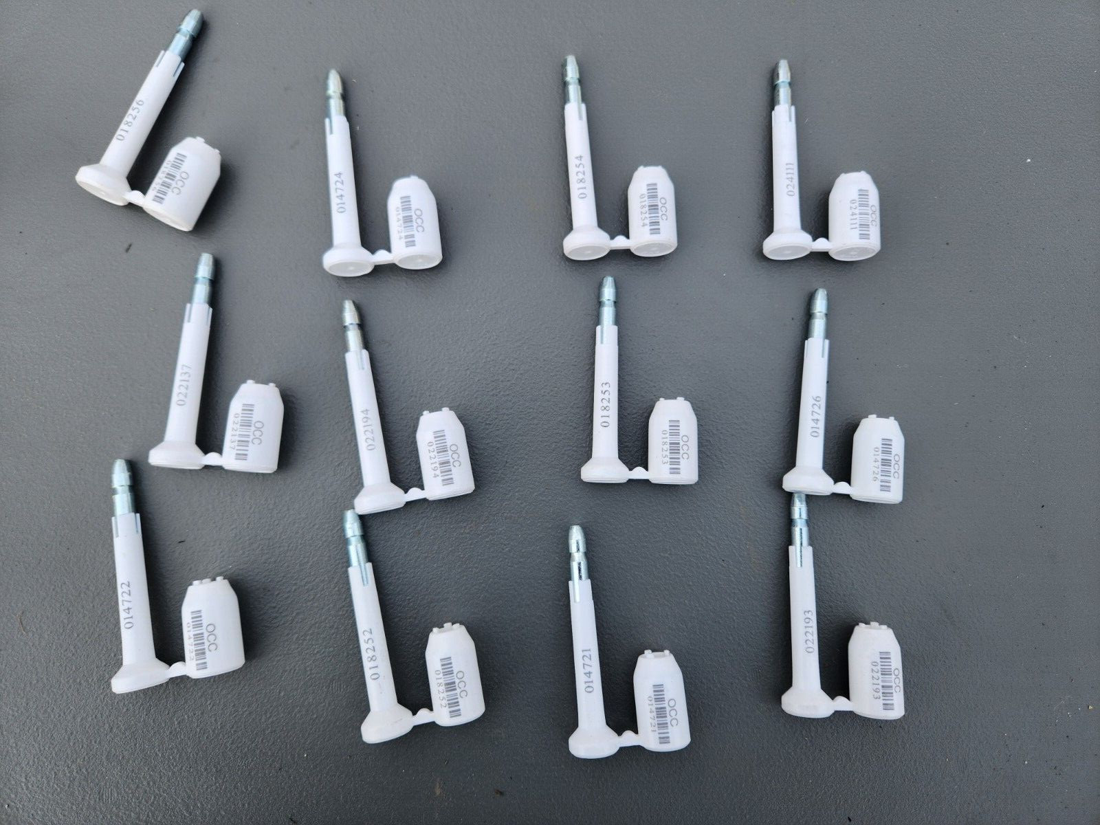 (12 Pk)  CONTAINER BOLT SECURITY SEALS (CARGO) DELUXE HIGH-SECURITY