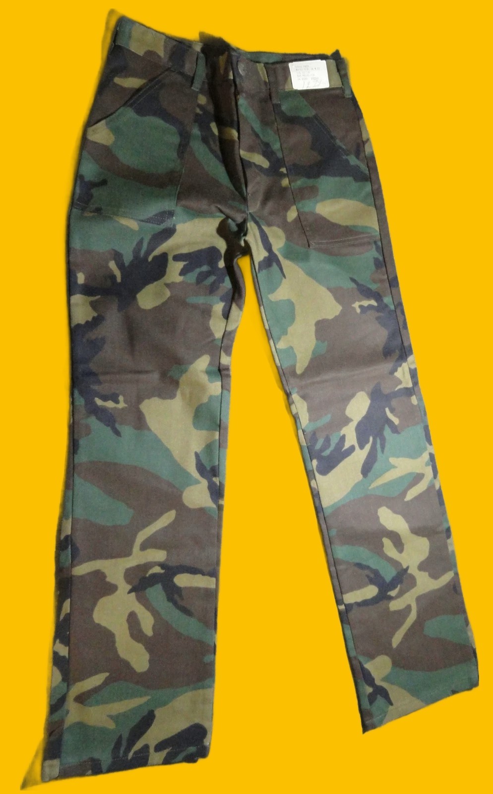 NEW P40B YOUTH BOYS WOODLAND BDU CAMOUFLAGE PANTS MADE IN THE USA SIZE 14