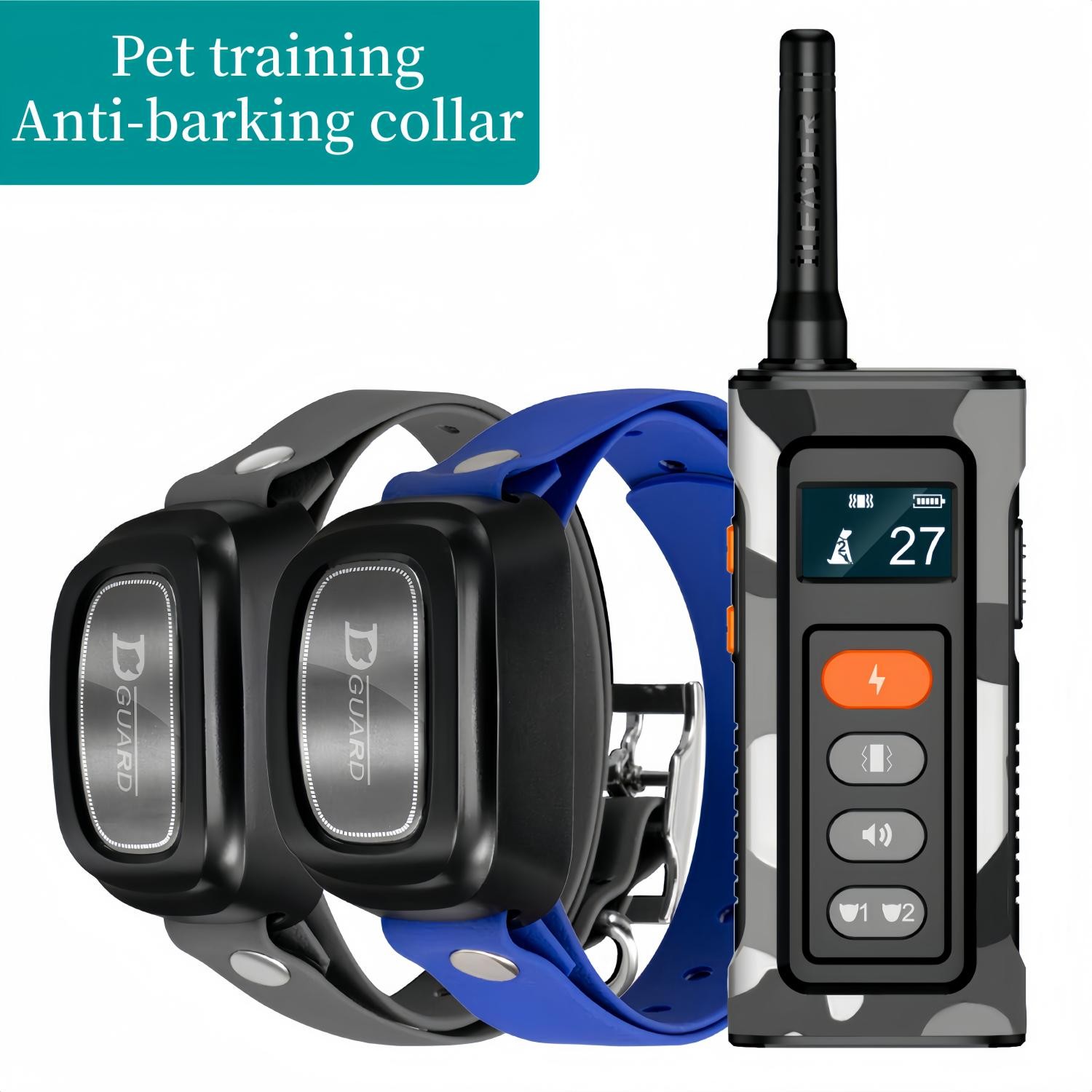 Remote Control Waterproof Pet BehaviorFor 8-150lbs Puppy With Shock Vibration