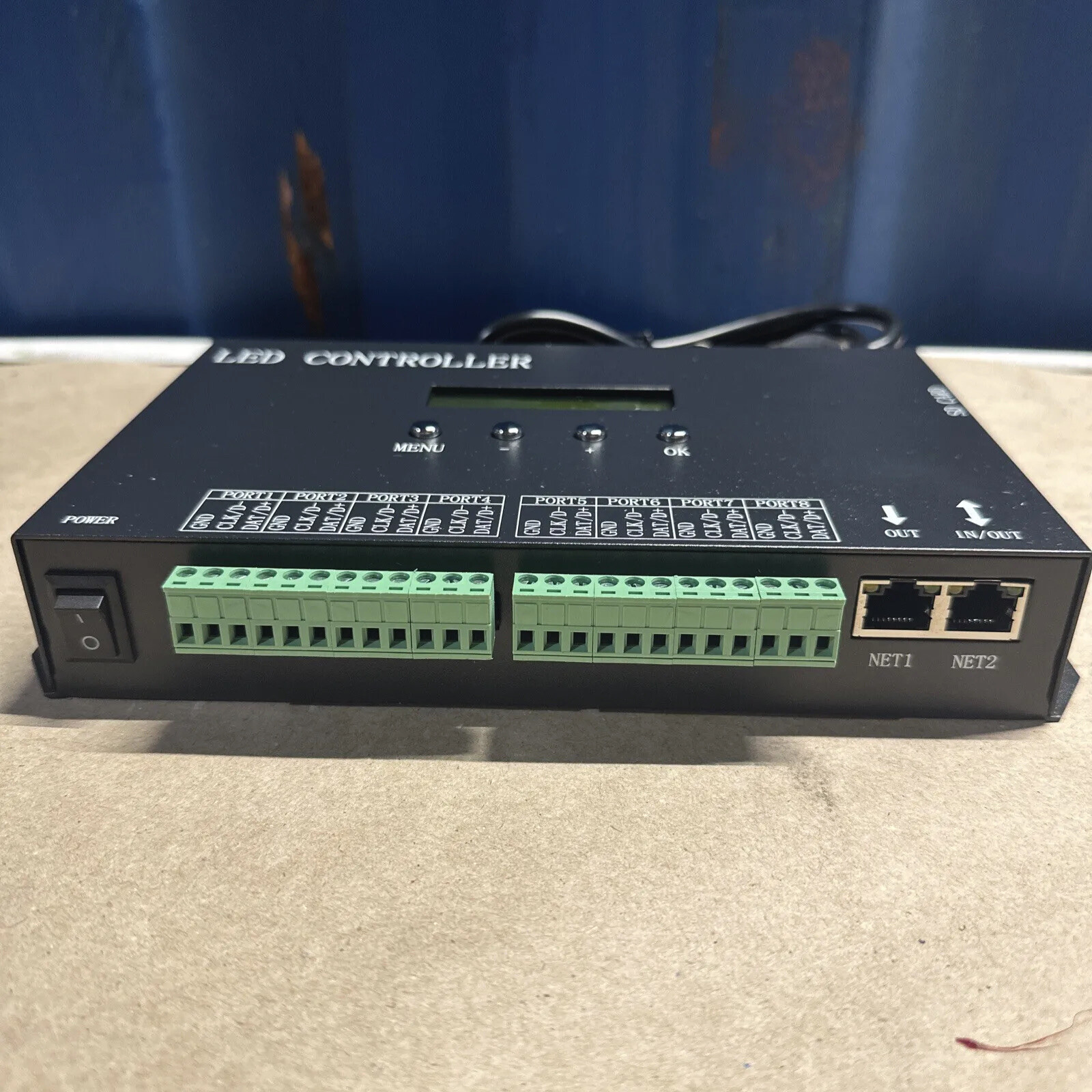 H807SA LED Controller SD Card Programmable 8 Output Full Color Support DMX512