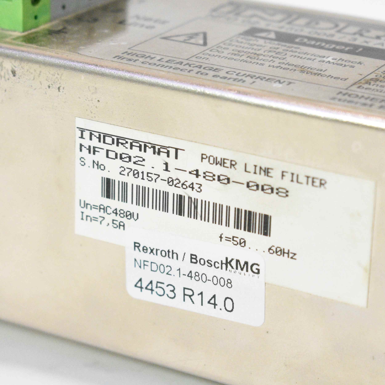 Indramat Line Filter NFD02.1-480-008 -used-