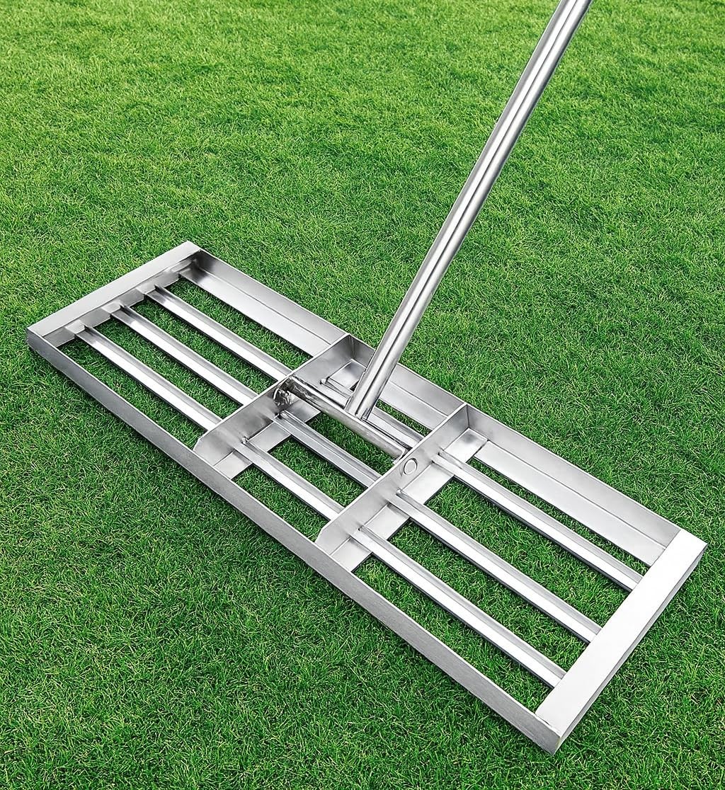 New Lawn Leveling Rake 30x10 inch, Professional-Grade Leveler Tool, Handle Rakes