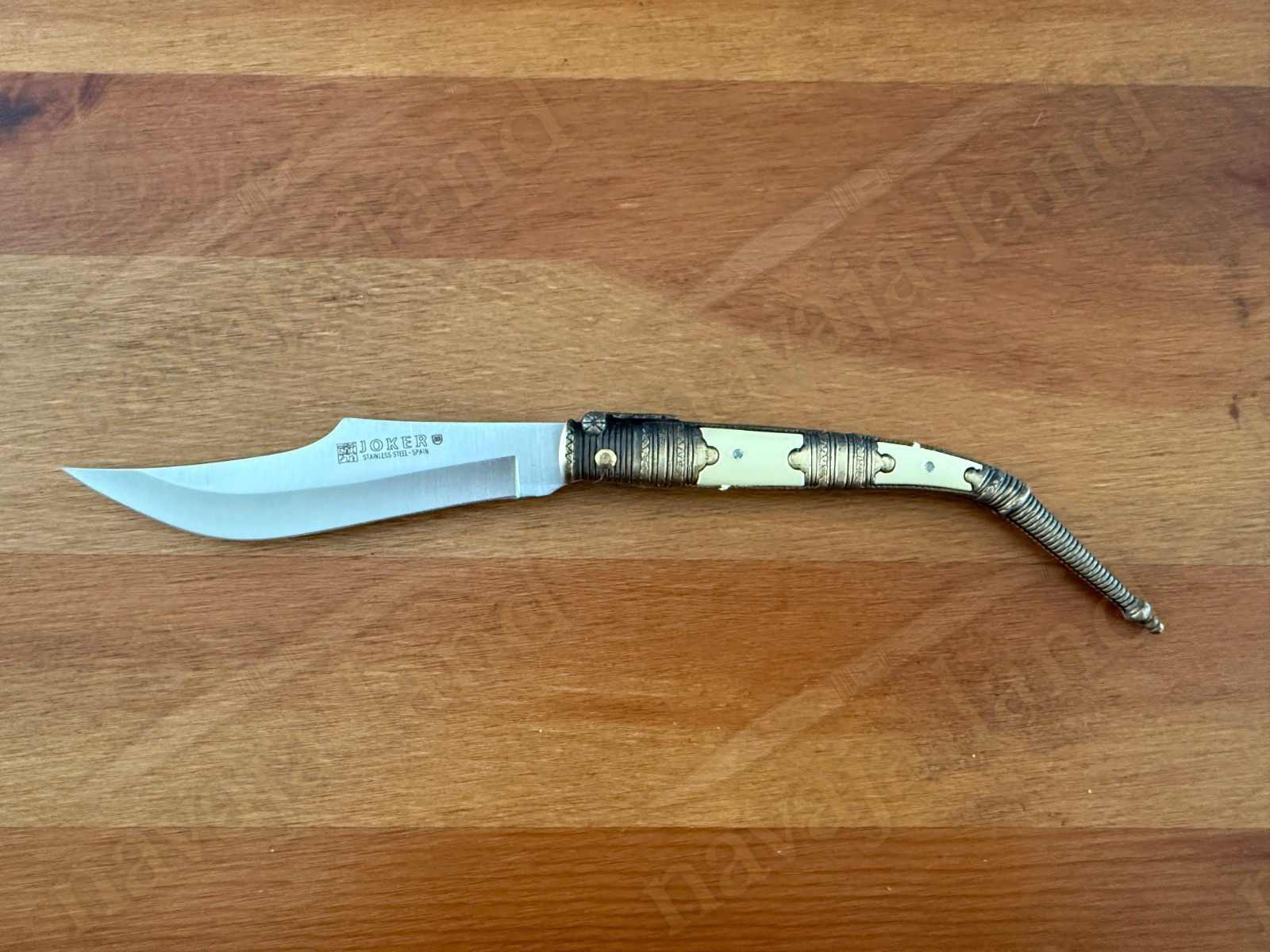 3.9” Albacete Navaja Joker Arabian Knife Zamak Handle Handmade Slipjoint Spain