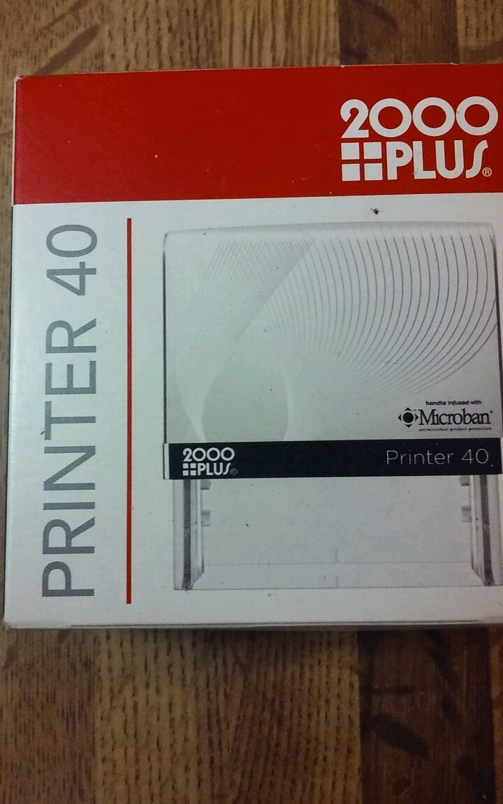 lot of 4  Microban Self Inking Rubber Stamp 2000 PLUS Printer 40