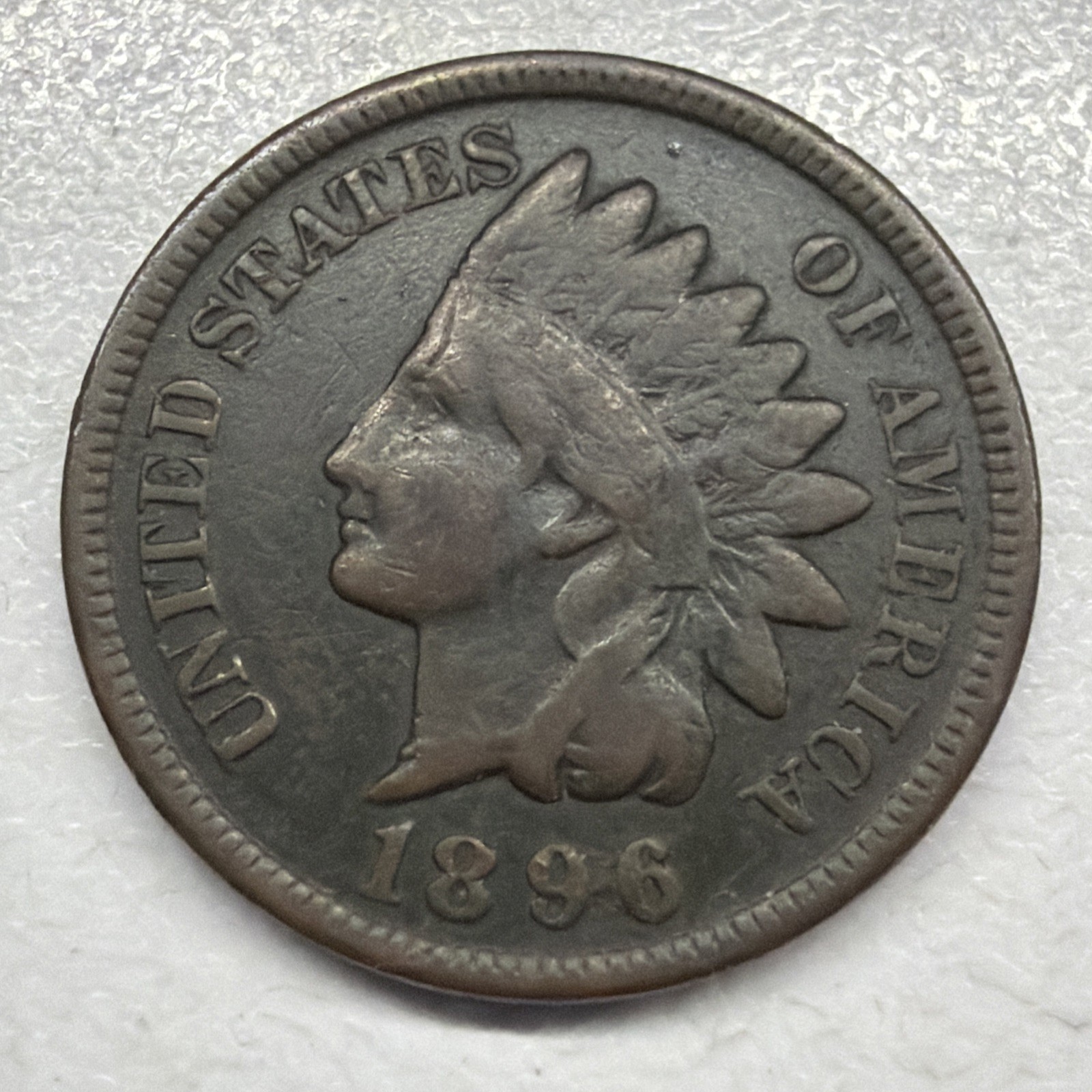 1896 Indian Head Cent Penny  Actual Coin