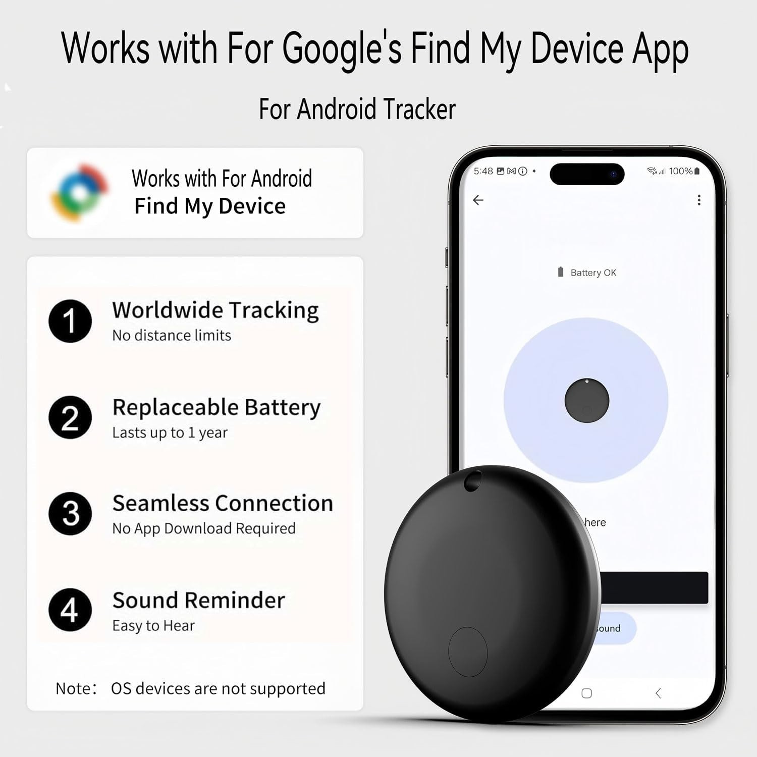 2-Pack Real-Time Vehicle & Pet GPS Tracker - No Monthly Fees, Android Compatible