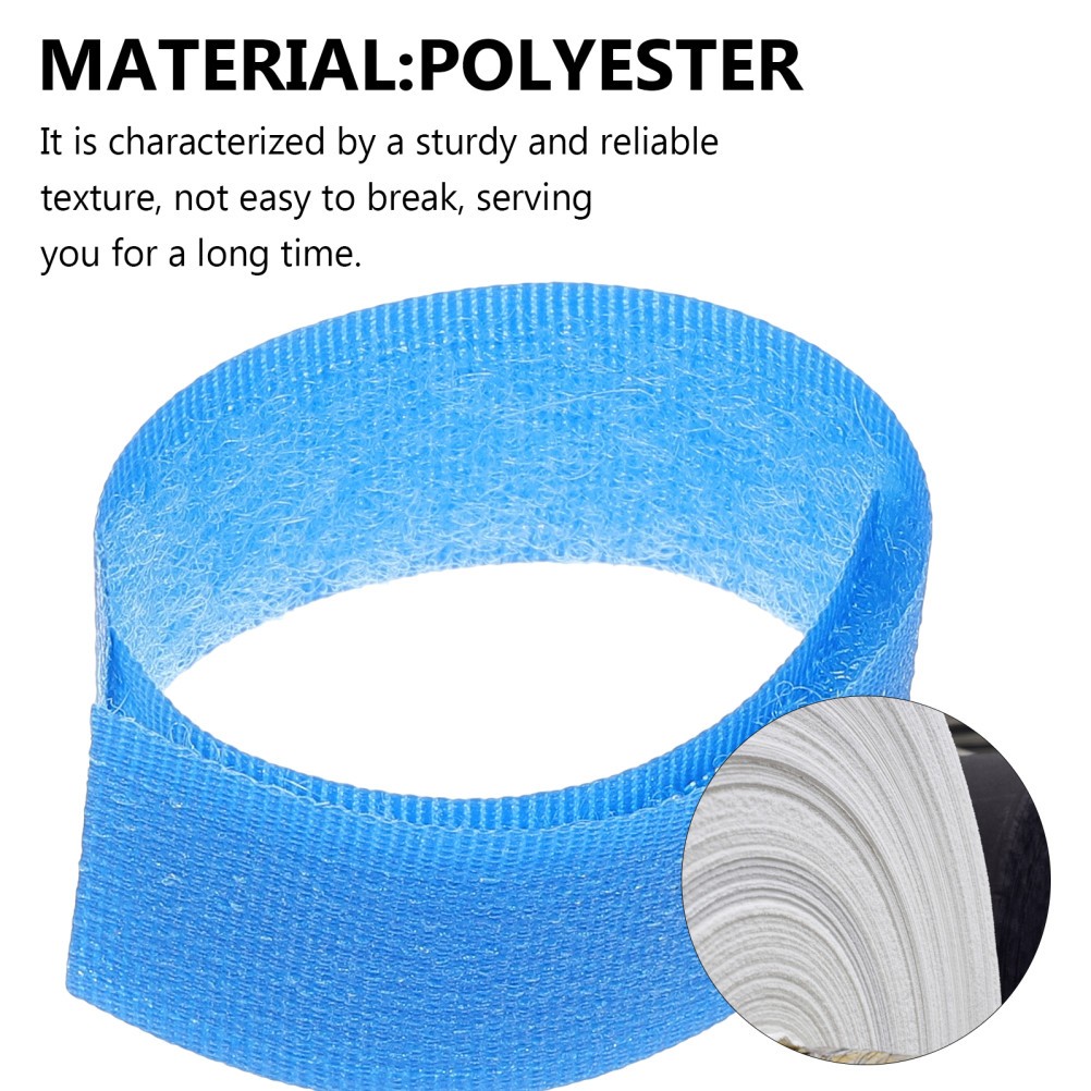 50Pcs Durable Polyester Cable Ties Hook and Loop Cord Keeper for Appliances