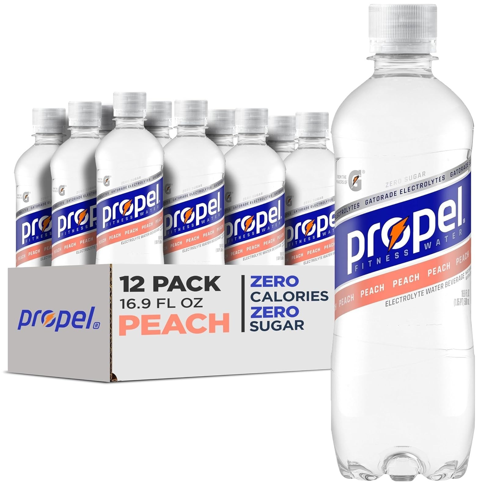 Propel Electrolyte Watermelon Water 16.9 fl oz 12 Pack Zero Sugar