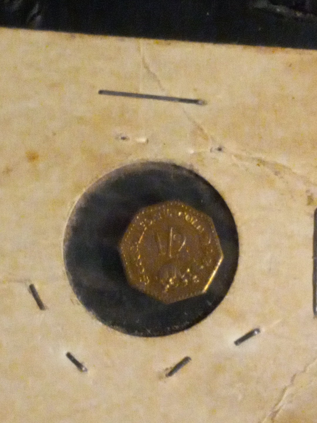 1852 Fractional 1/2 Dollar California Gold