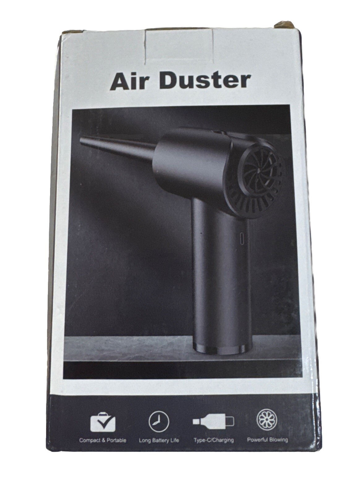 Compressed-Air-Duster-Blower-Fan-pc Duster Electric 300000RPM- grey-black