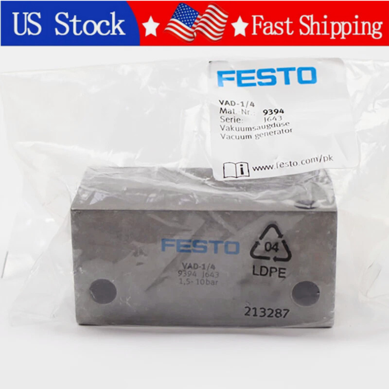 1PCS Brand New FESTO VAD-1/4 9394 Vacuum Generator VAD-1/4  Fast delivery