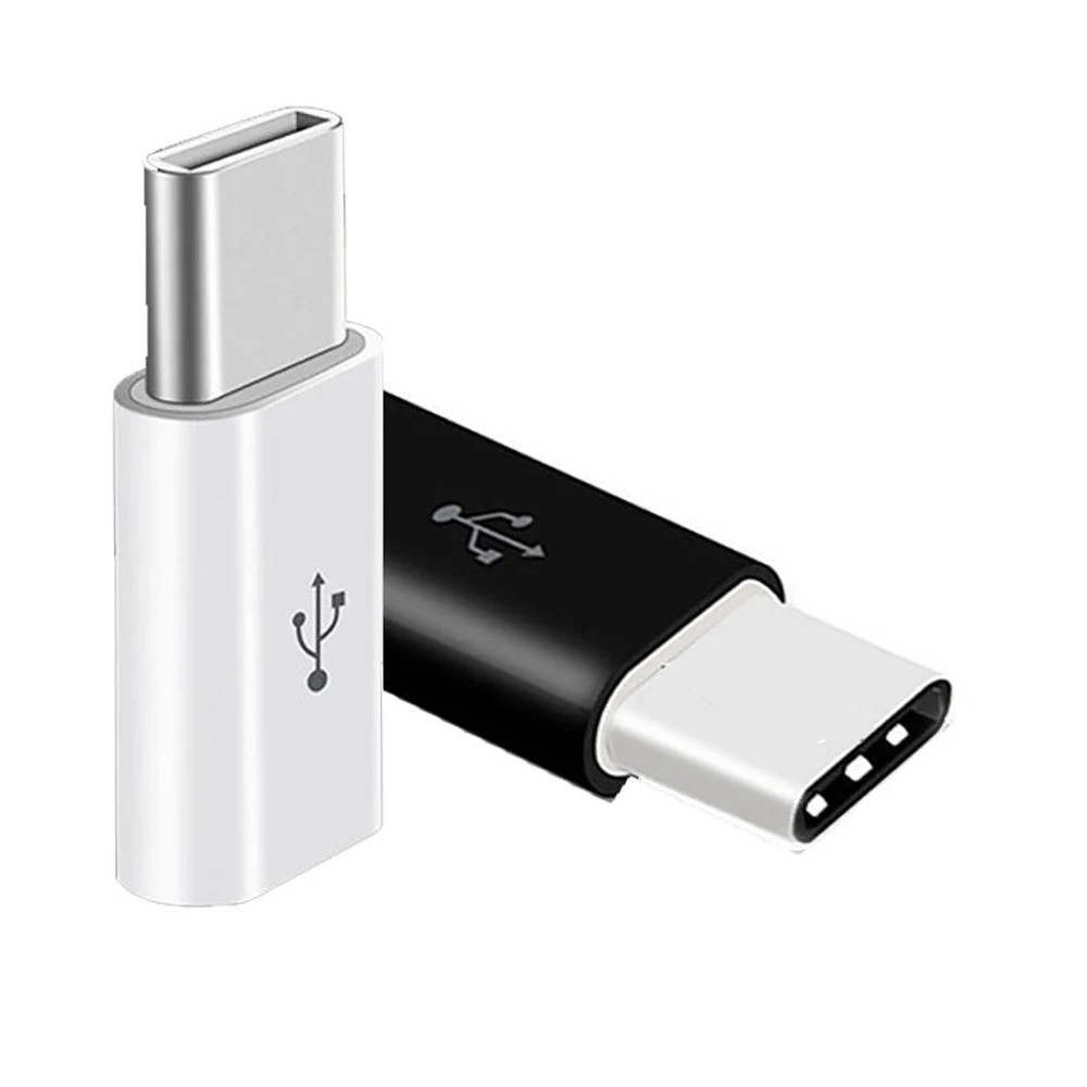 5 Pack Micro USB to Type C Adapter Converter Micro-B to USB-C Connector USA