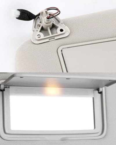 Left Driver Side Sun Visor with Lighted Mirror Compatible with 2013-2019 LEFT