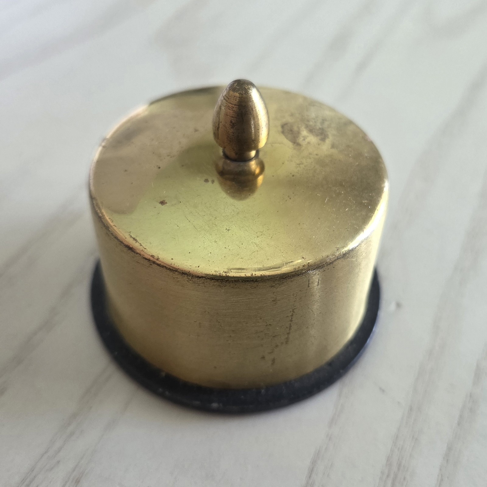 Vintage Brass Stamp Holder Desk Decor