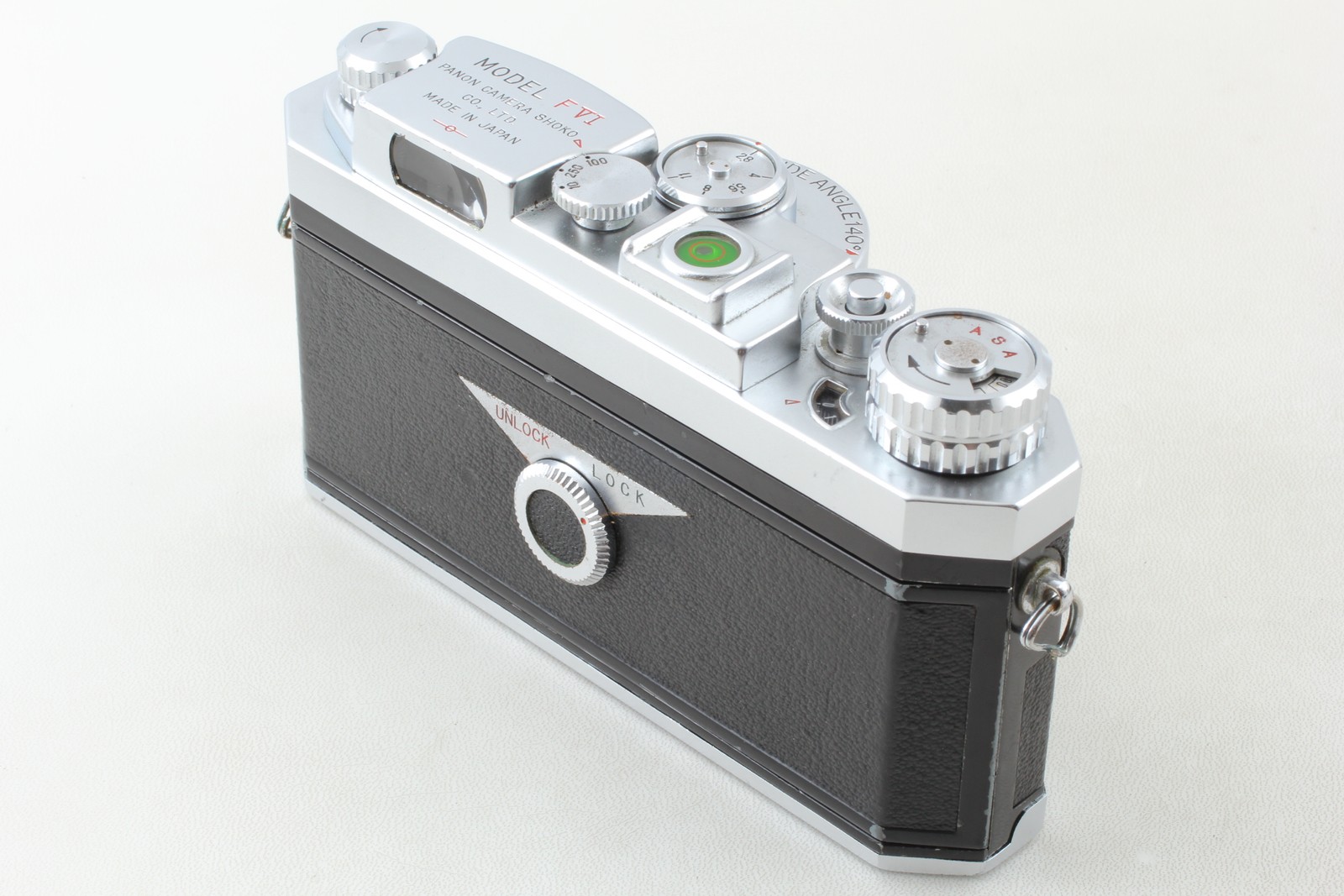 [N MINT] Panon Widelux Model F6 FVI Silver 35mm Panoramic Film Camera from JAPAN