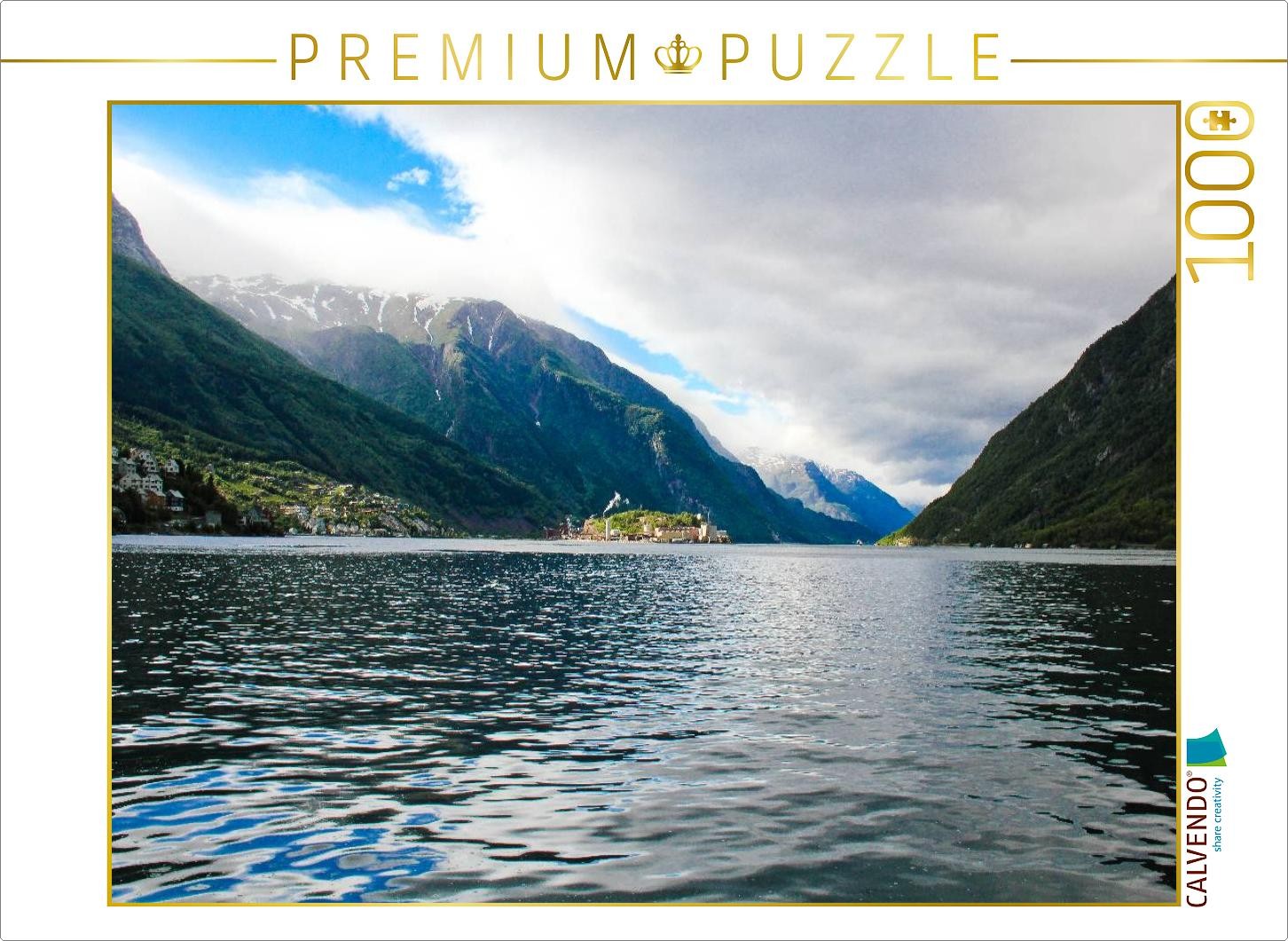 CALVENDO Puzzle Am Fjord in Norwegen | 1000 Teile Lege-Größe 64x48cm Foto-Puzzle
