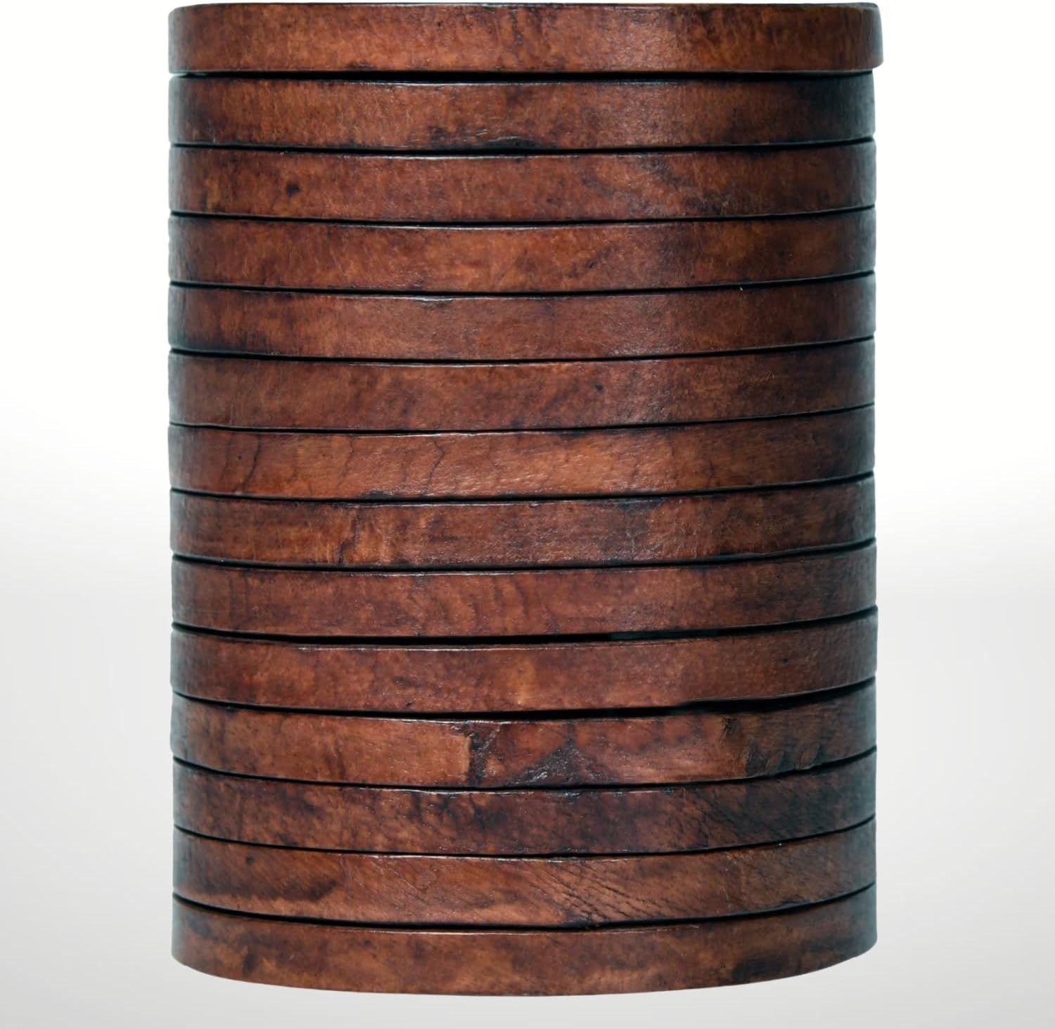 Flat Leather Cord String Full Grain Cord Lace Cowhide Strips for Jewelry