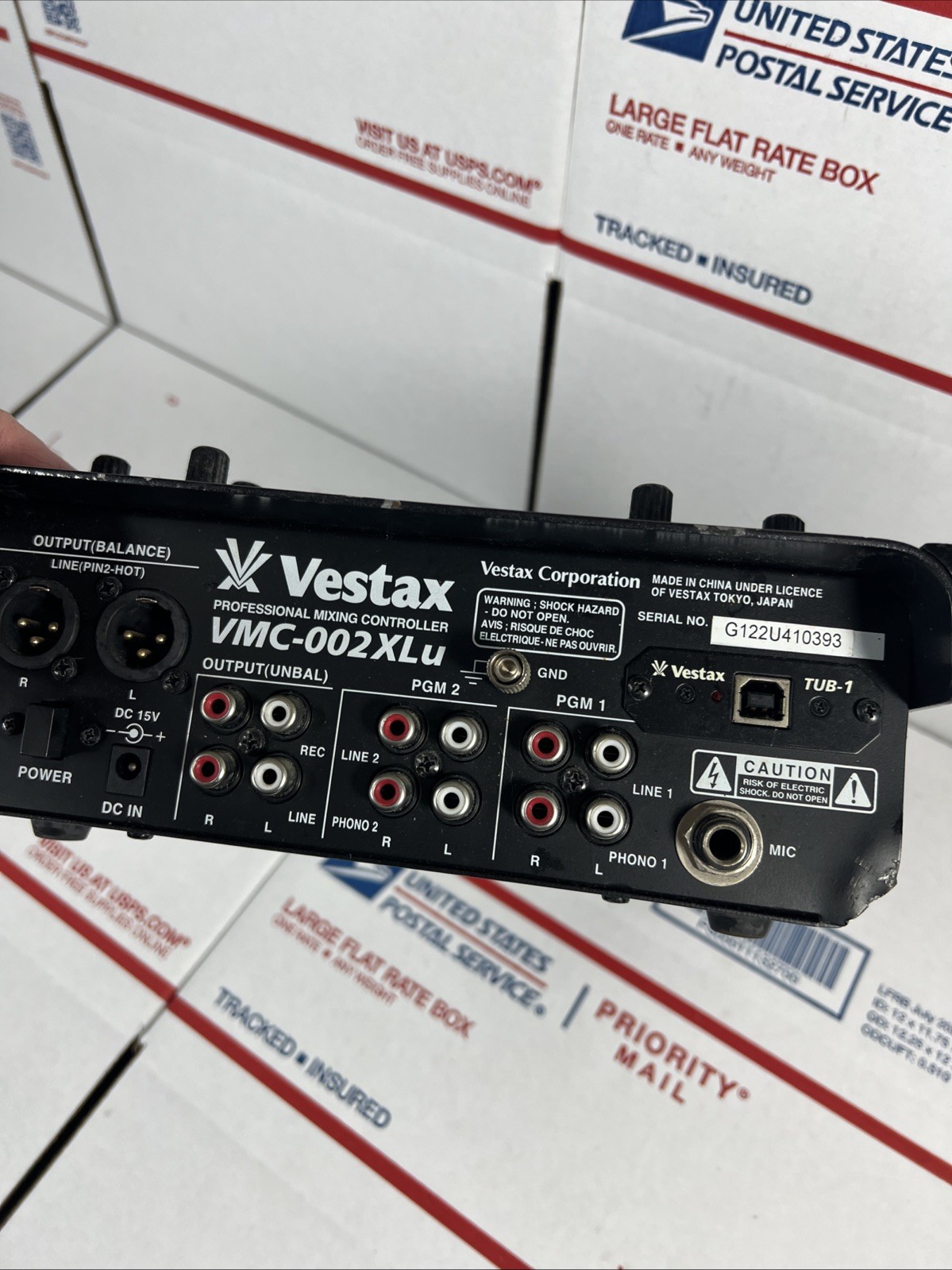 Vestax VMC-002XLU DJ Mixer - * AS IS / UNTESTED - READ FULLY - SAME DAY SHIP