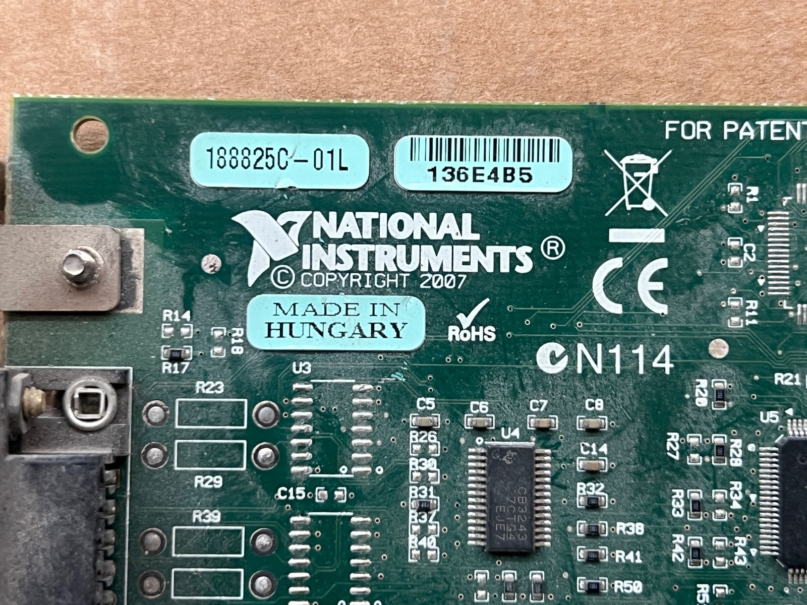 National Instruments 188825C-01L 778978-01 Serial Interface Device