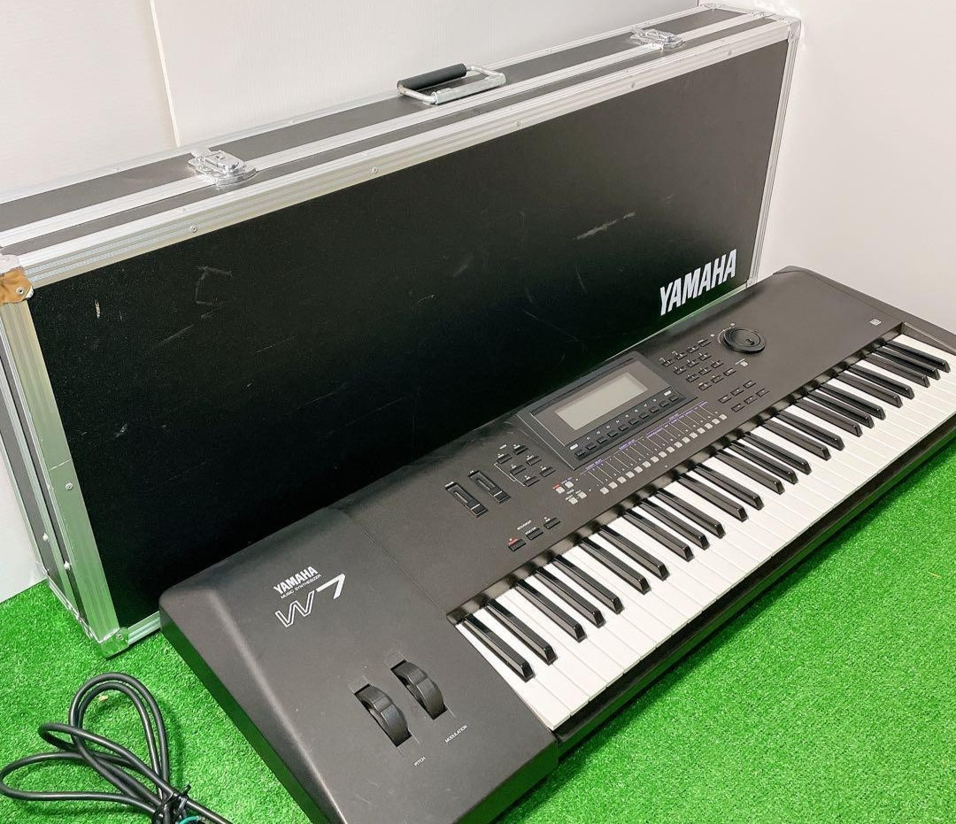 Yamaha W7 Music Synth Keyboard 61-Key w/ Case Tested Working from japan