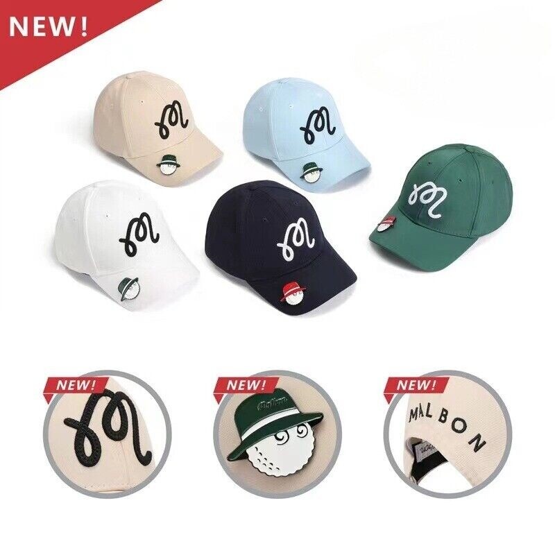 Classic Style Golf Hat & Buckets Ball Marker - Multicolor Green Blue White Black