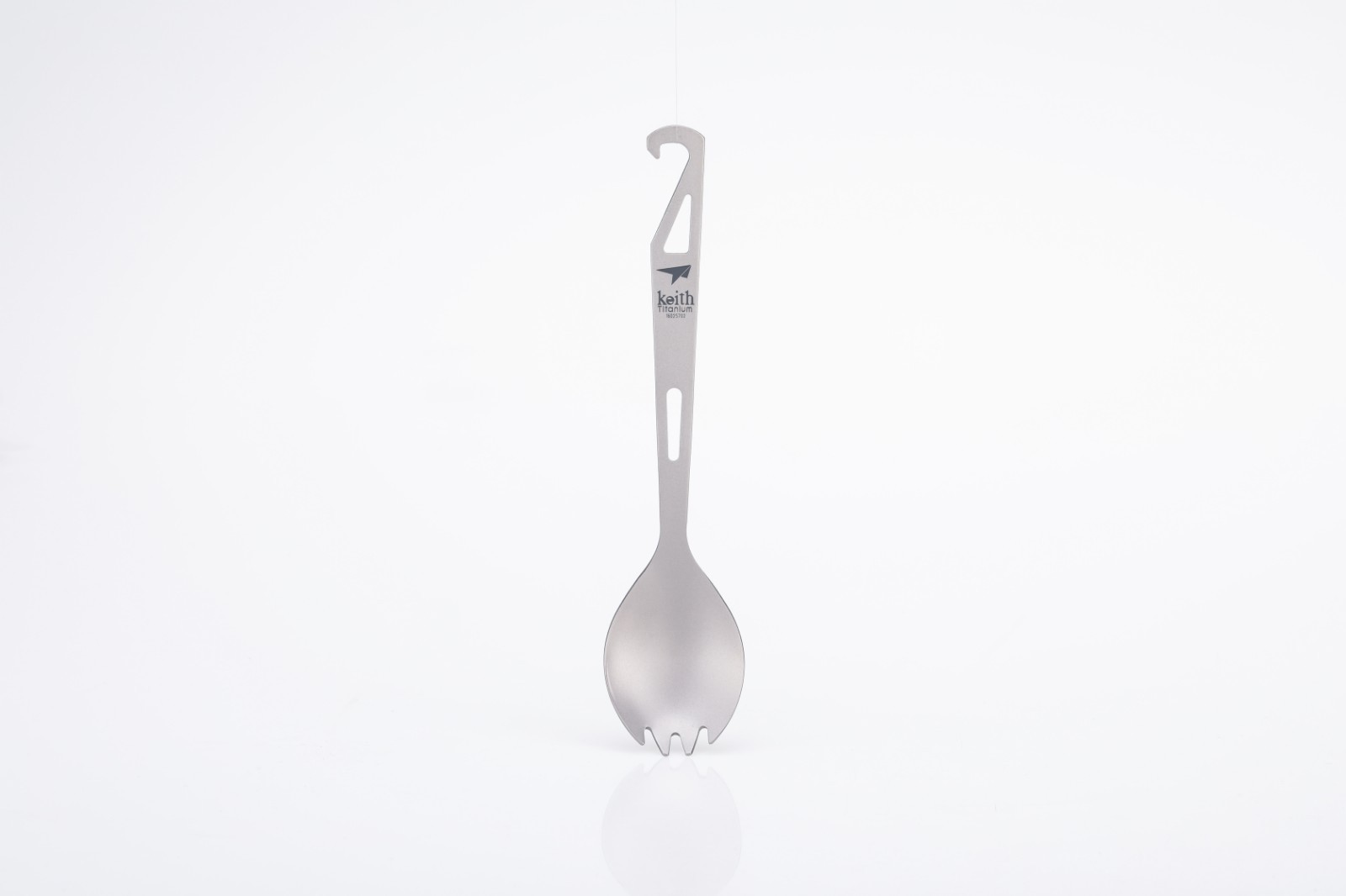 Keith Titanium Ti5311 Spork with Bottle Opener (Custom Pouch Included)