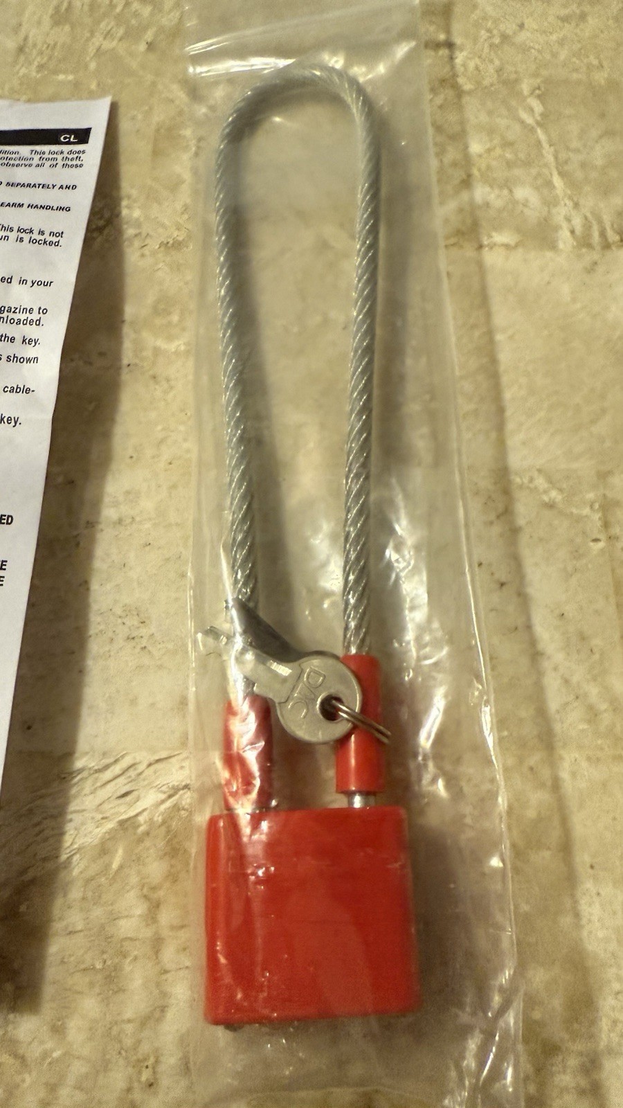15" Cable Gun Lock DAC Technology New