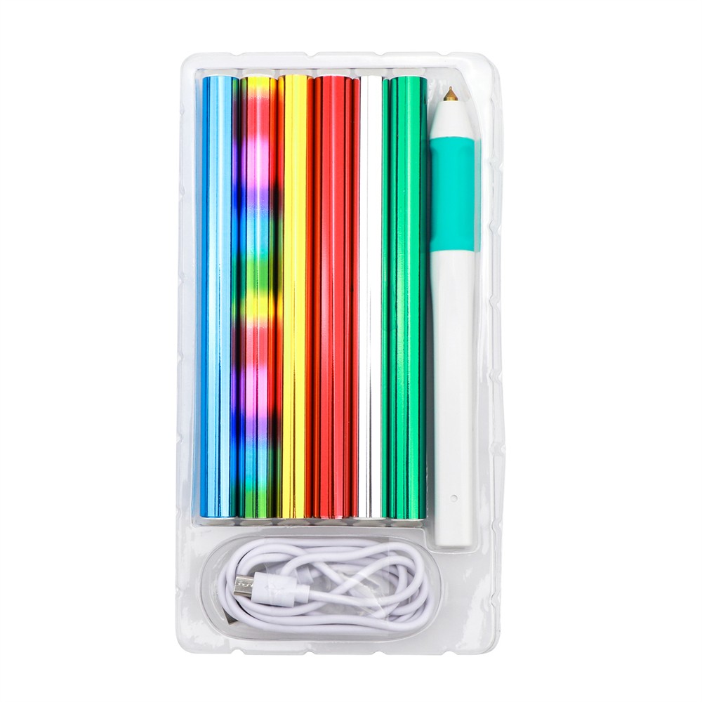 1.5mm Tip USB Hot Foil Pen Heat Active Pen With Foil Rolls For Craft Card Making