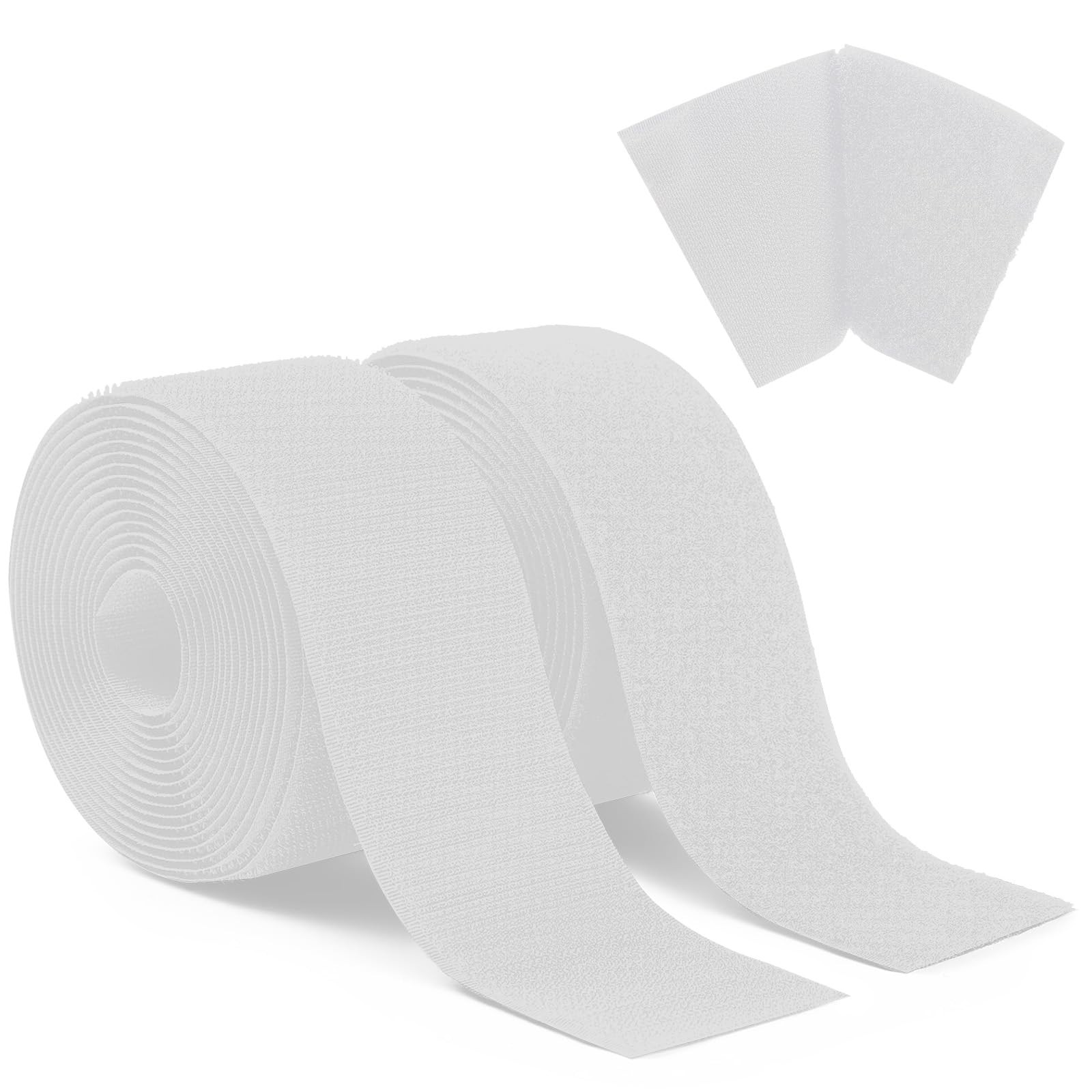 Sew On Hook and Loop Tape, 0.79in*1.09Yard Nylon Fabric Fastener Strips, Self...