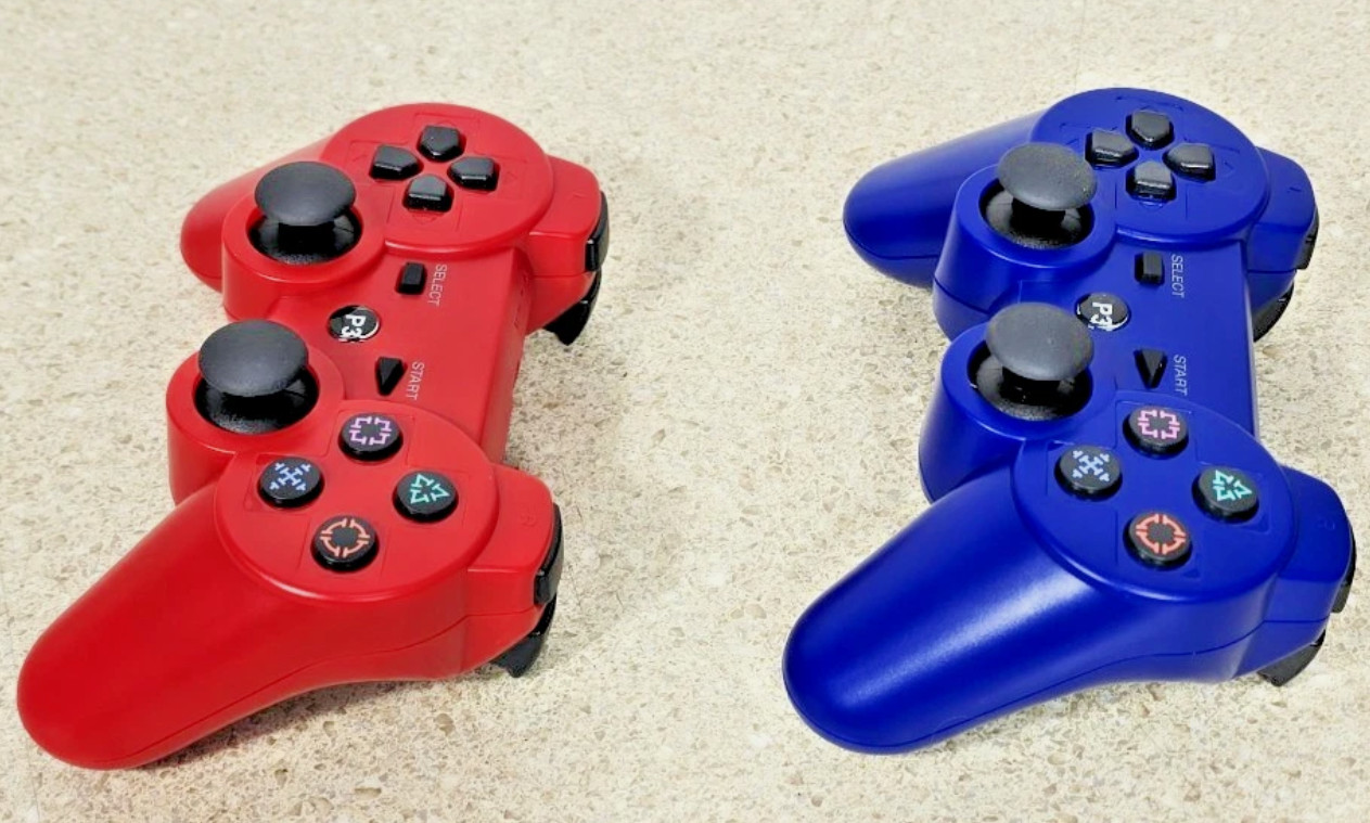 2 Wireless Controller for Sony PS3 Red/Blue PlayStation 3 - SEALED Controllers
