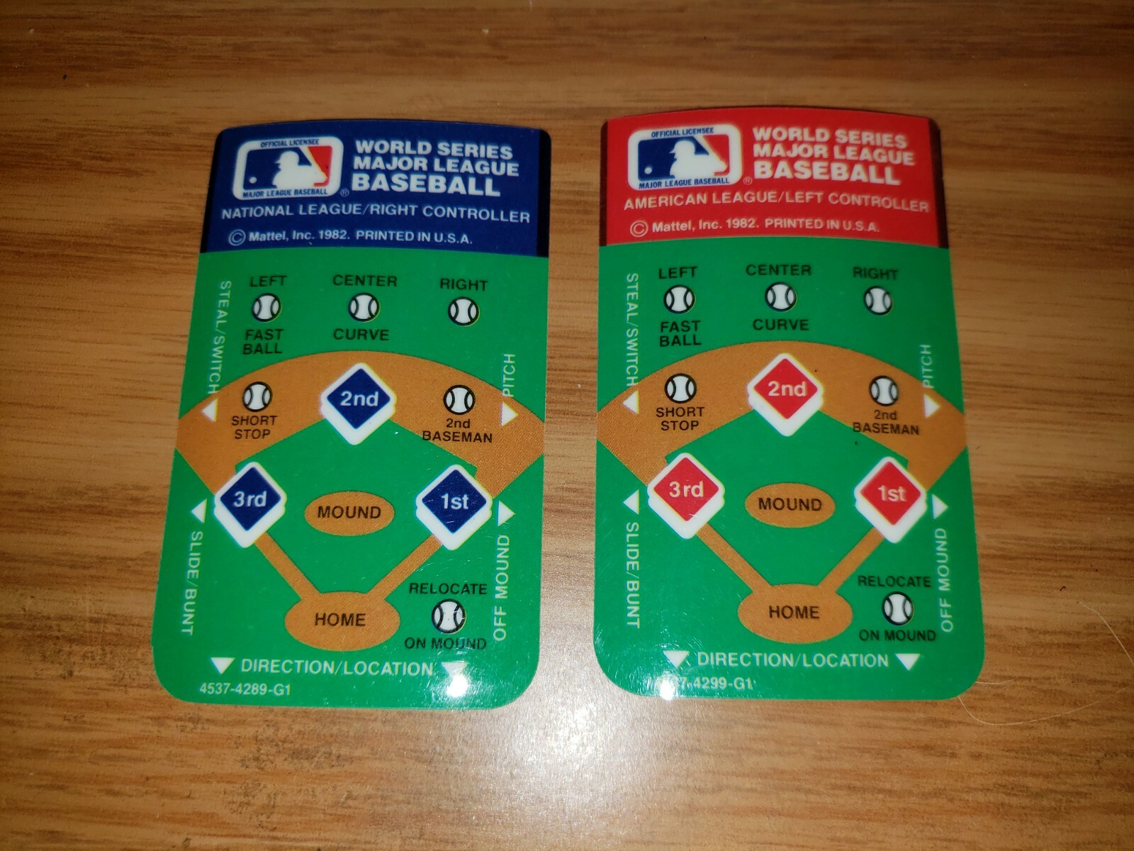 Intellivision Overlays - World Series Major League Baseball ORIGINAL, BRAND NEW!