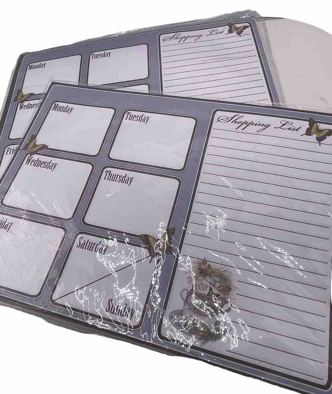 Studio 28 Menu and Shopping Magnetic List Pads Set Of 2 NOS