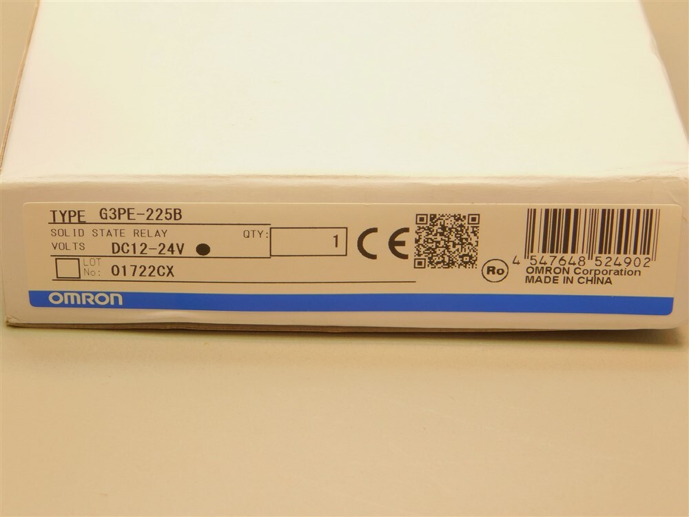 Omron G3PE-225B DC12-24 Solid State Relay SPST N.O. , 100-240VAC 25A Load