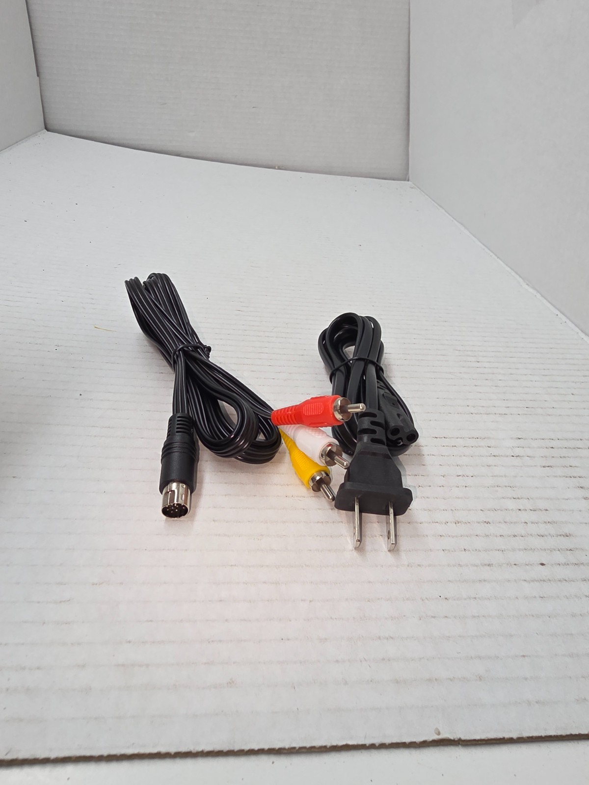 NEW AC Power Cord & AV Audio Video Cable Hookup Bundle For the SEGA SATURN #19M