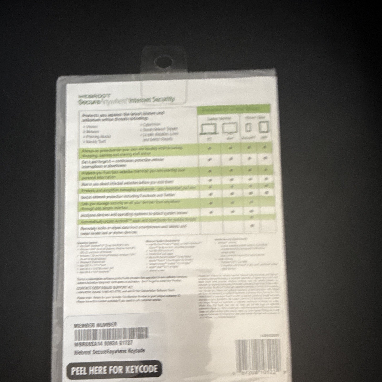 Webroot SecureAnywhere Internet Security 3-Device PC/Mac/Android/iOS Card EN