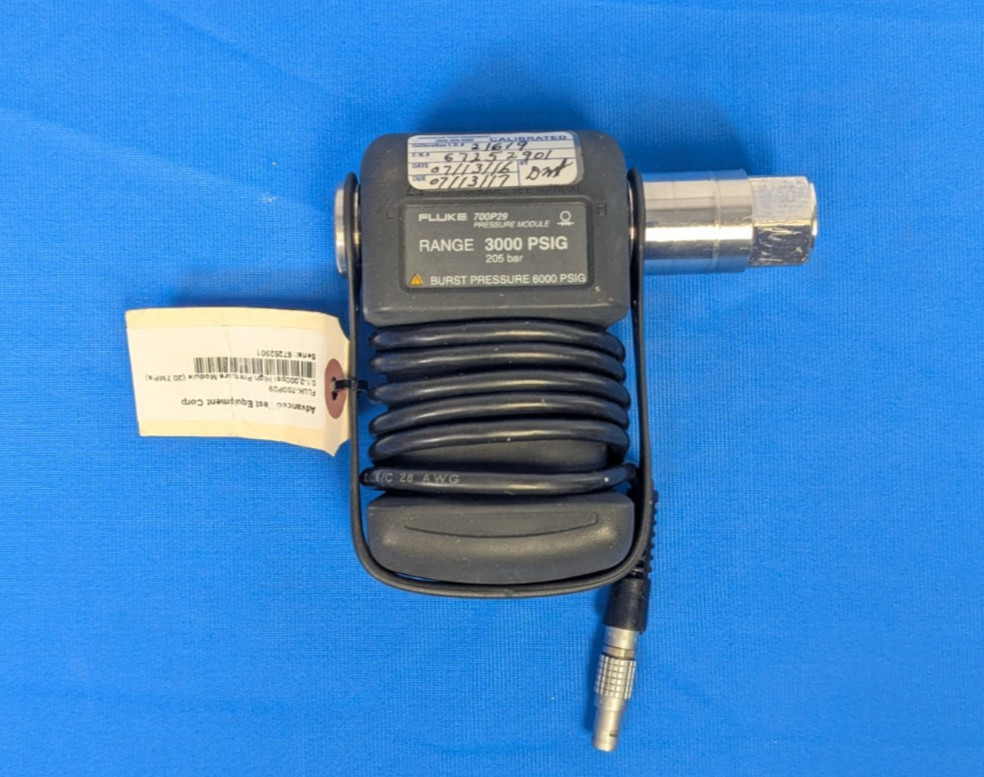 Fluke 700P29 0.1-3,000psi High Pressure Module (20.7MPa)